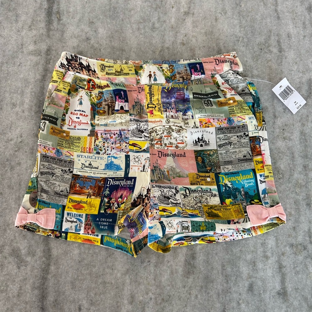 Disney Multicolor Vintage Print Girl’s Shorts Size 5-6